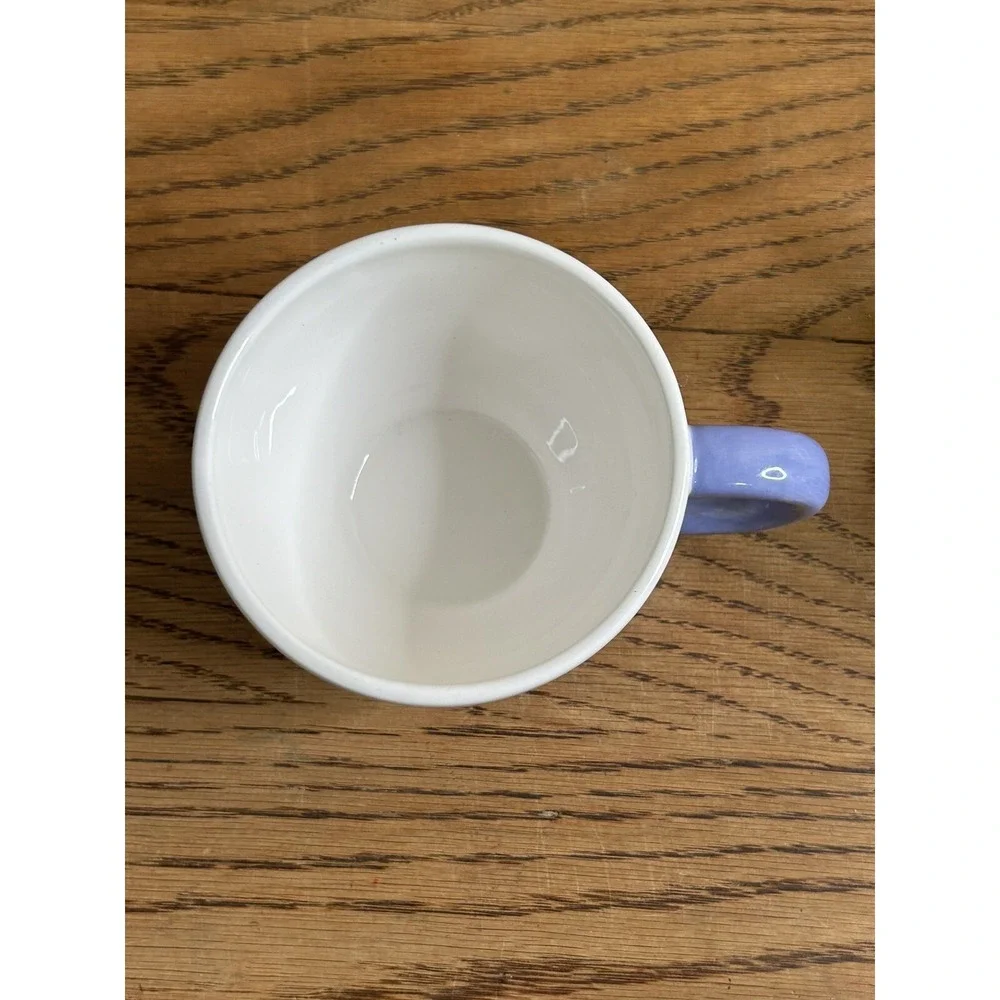 Hallmark Stacking Teapot & Cup White with‎ Purple Flowers & Butterfly Tea Lid